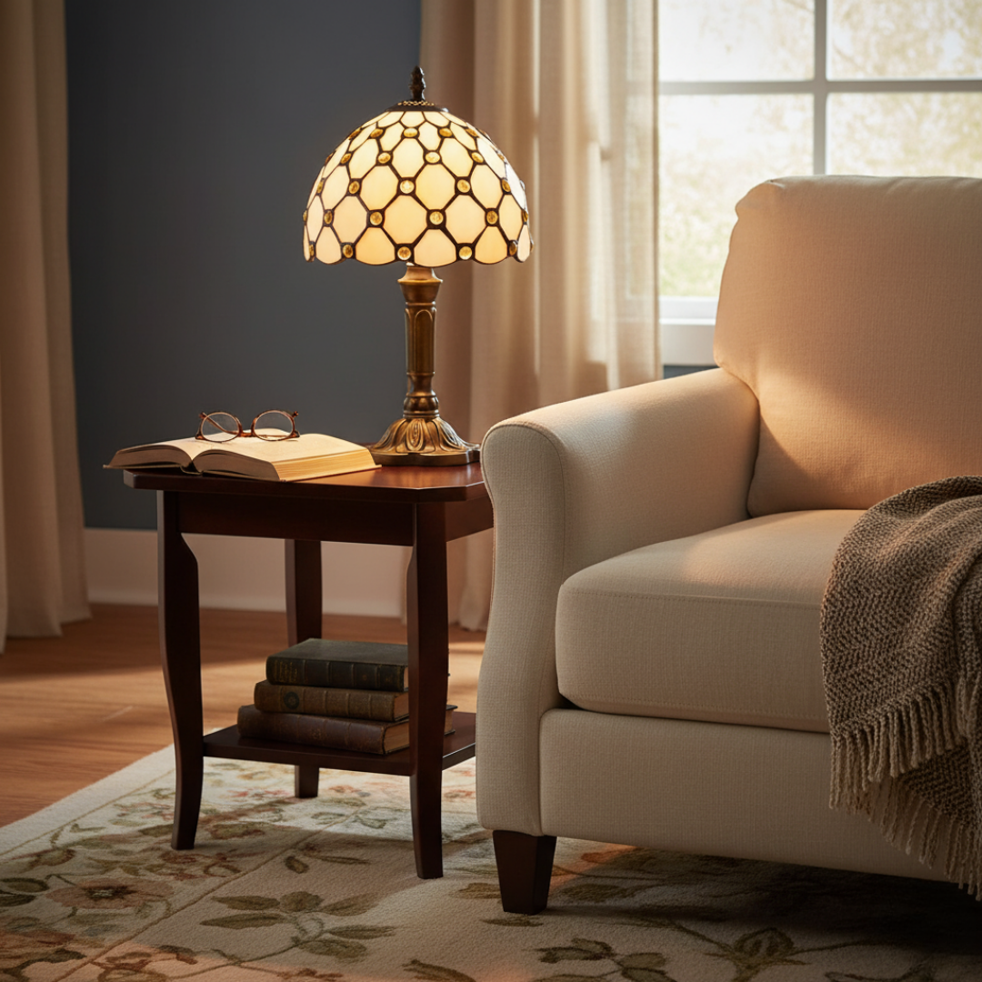 Lyxig Vintage Barock Bordslampa