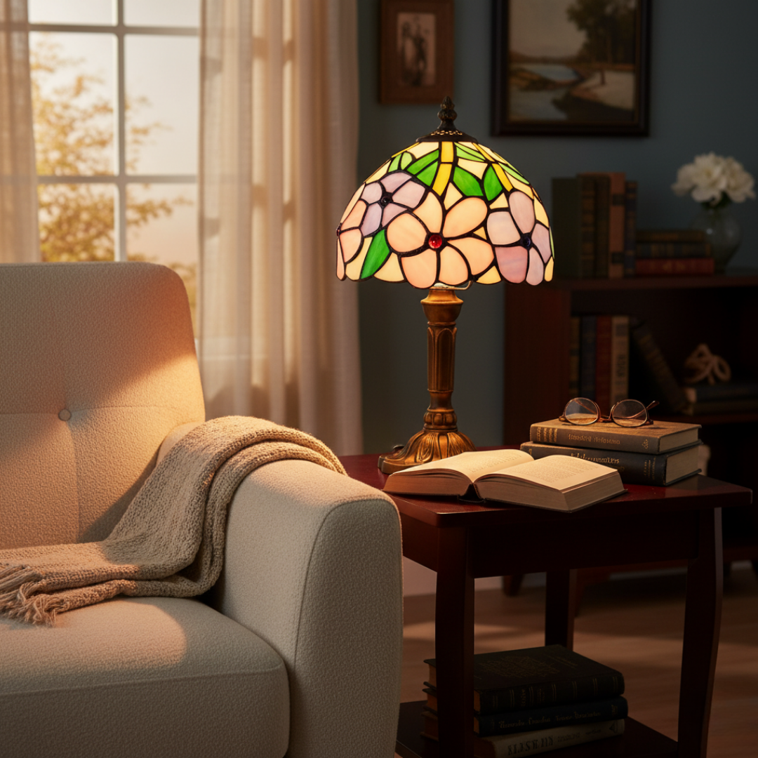 Barockinspirerad LED-bordslampa