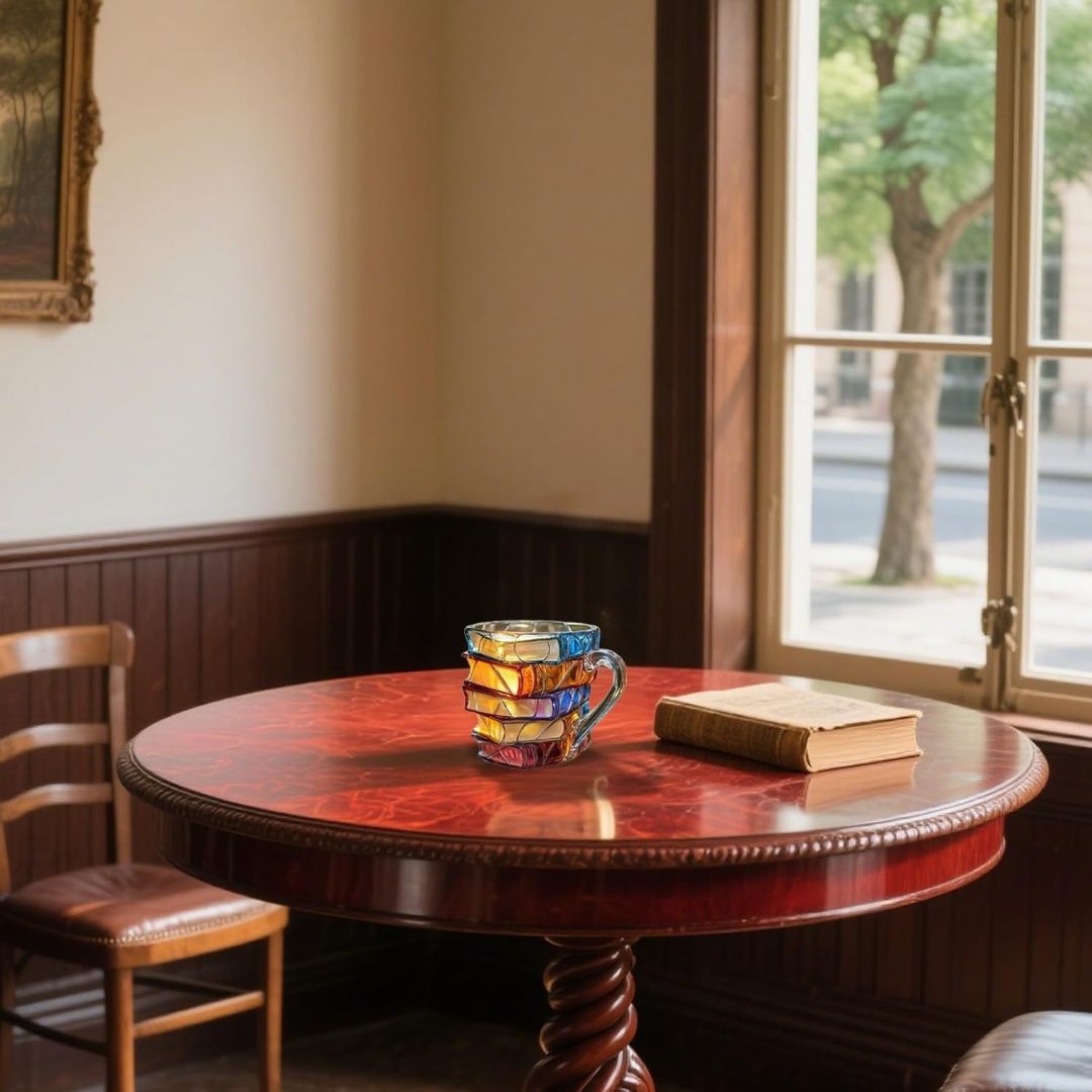 Unik Handgjord 3D Lyckokopp för Bokälskare